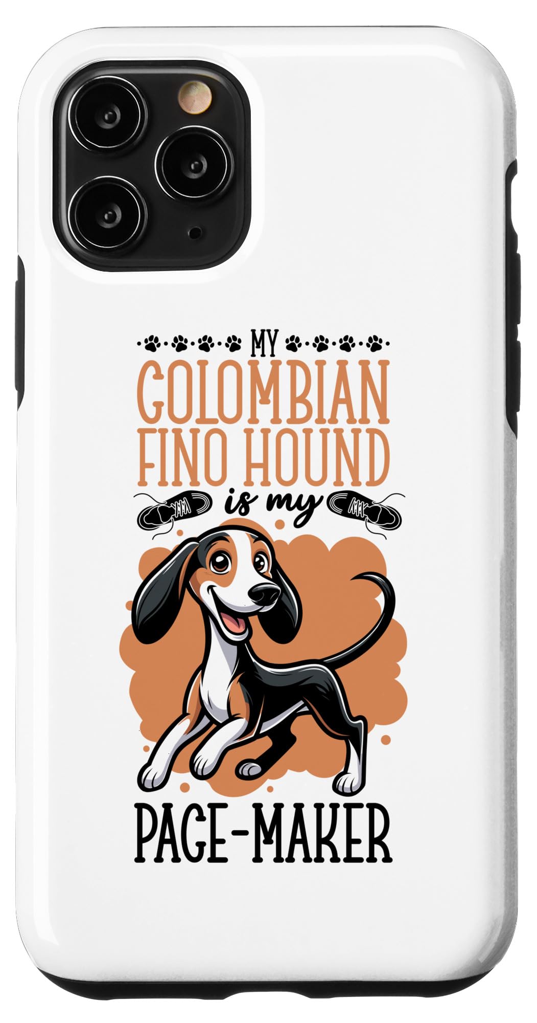 iPhone 11 Pro Running with Colombian Fino Hound Case