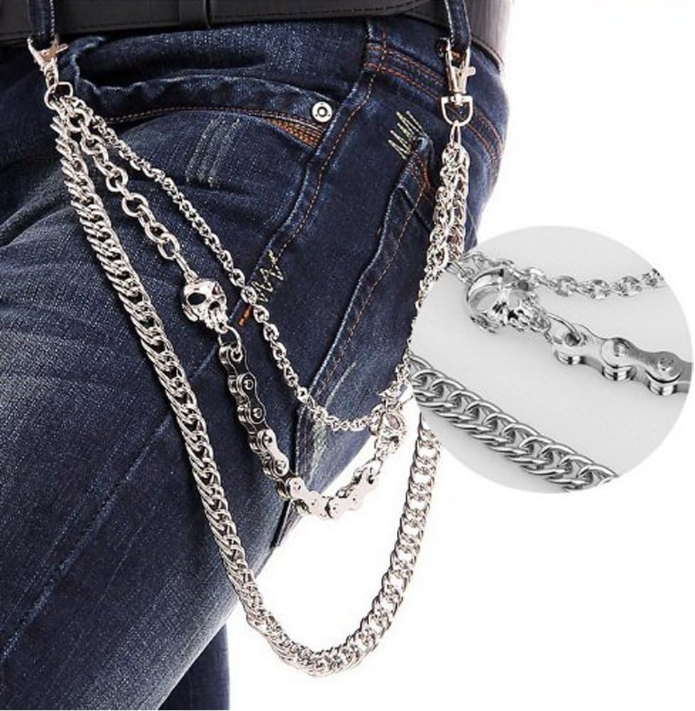 StillCool Wallet Chain, Punk Rock Style Keychain Suitable For Belt Loop, Purse Handbag Strap, Keys, Wallet and Traveling