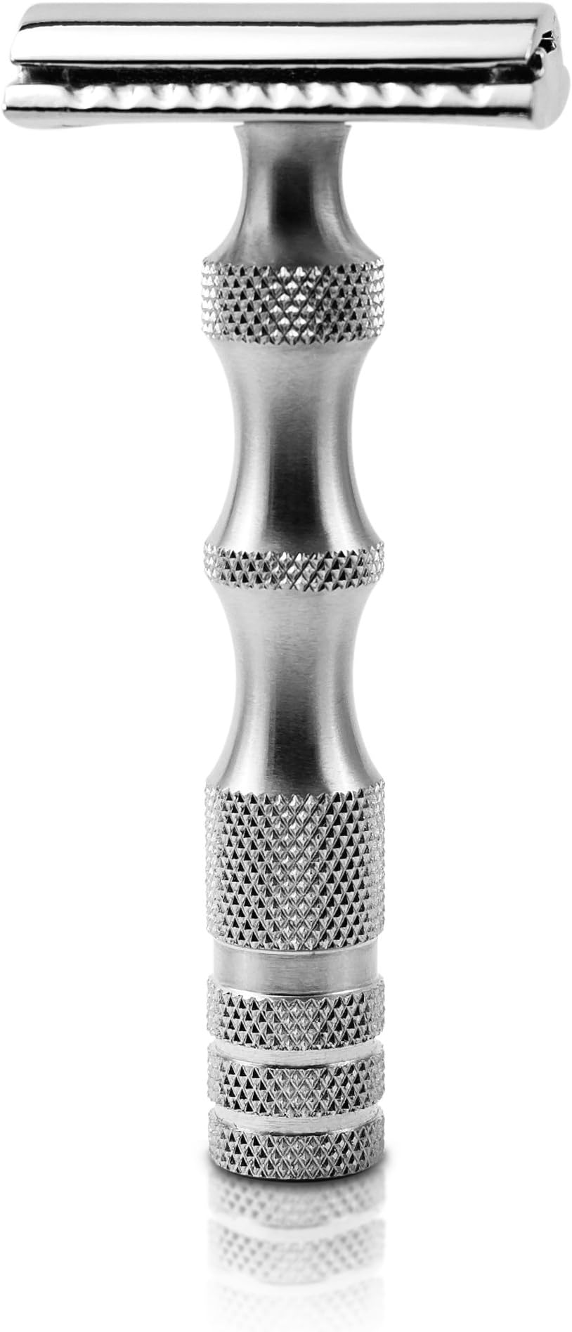The "Imperial" Vintage Style Stainless Steel Double Edge Safety Razor + 5 Stainless Steel Razor Blades From the Handlebar Shaving Company