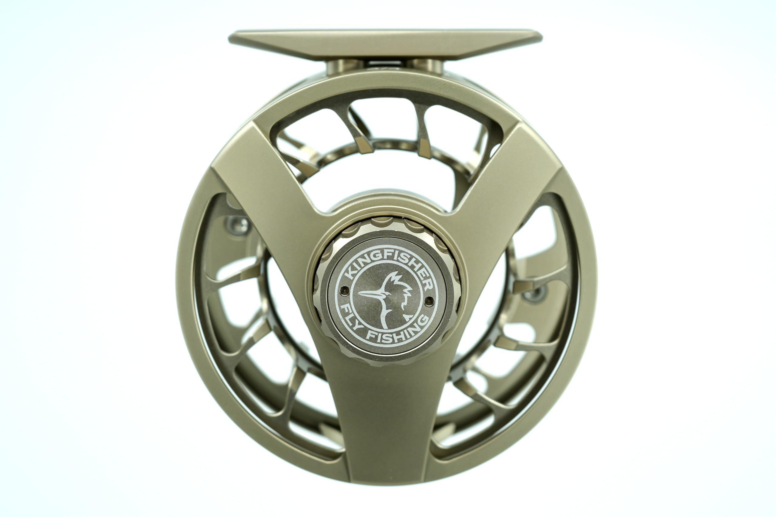 Kingfisher Fly Fishing Big Blackfoot Reel | Durable Lightweight High-Performance Large Arbor Reel for Fly Fishing (Gun Smoke, 5/6)