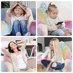 Hobed Life Faux Fur Backrest Pillow for Kids, Teen
