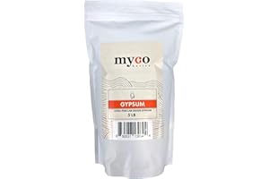 (1.0-20.0 lbs) Mycology Basics - Bulk Ultra-Fine Lab Grade Gypsum for Mushrooms, Food Grade, No Additives - Packaged in HEPA filtrated Enclosure for Sterility (5.0 lbs)