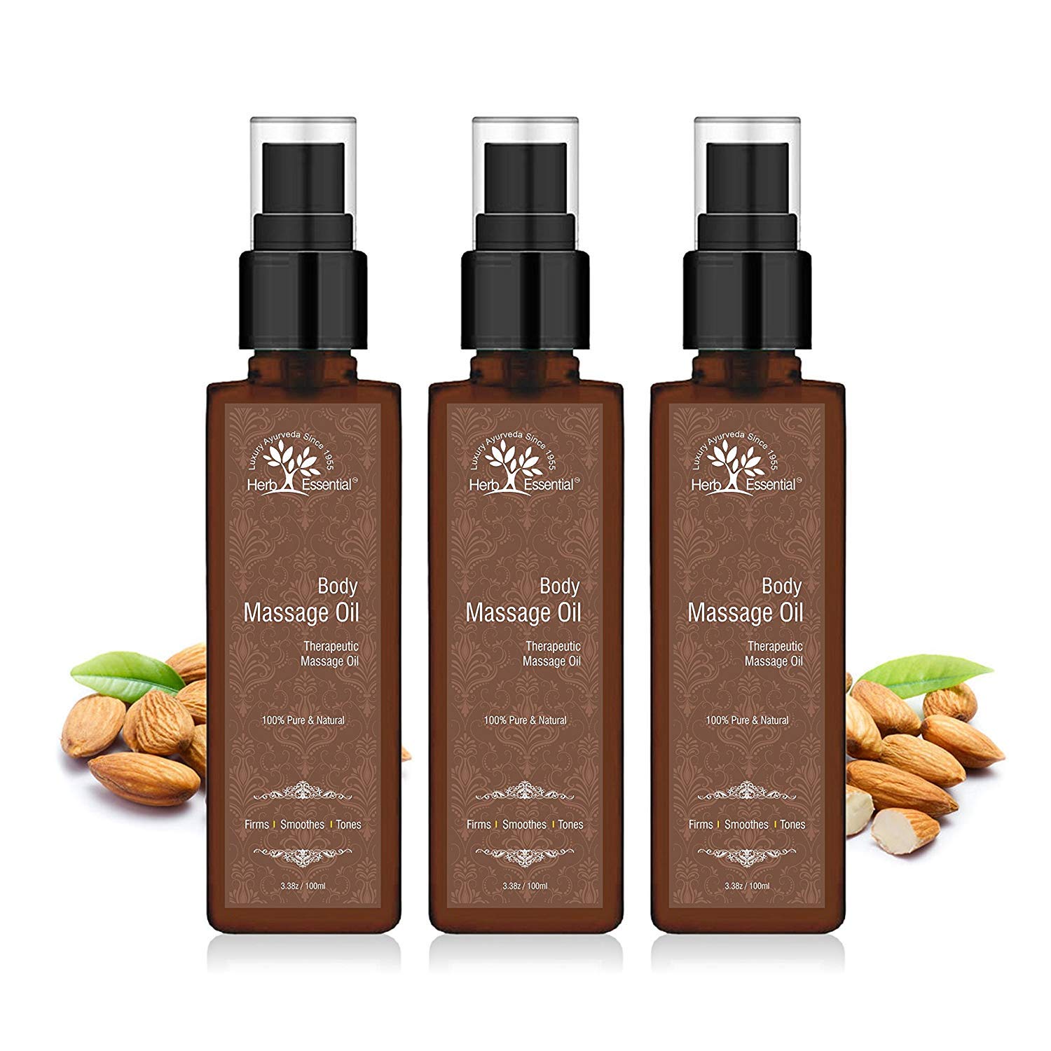 Herb Essential Body Massage Oil 100 Ml (Pack Of 3) Amazon.in Health & Personal Care