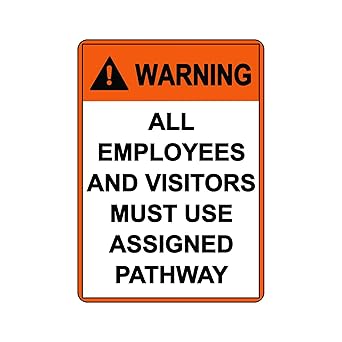 Banner Buzz Make It Visible Ansi Warning Sign Employees