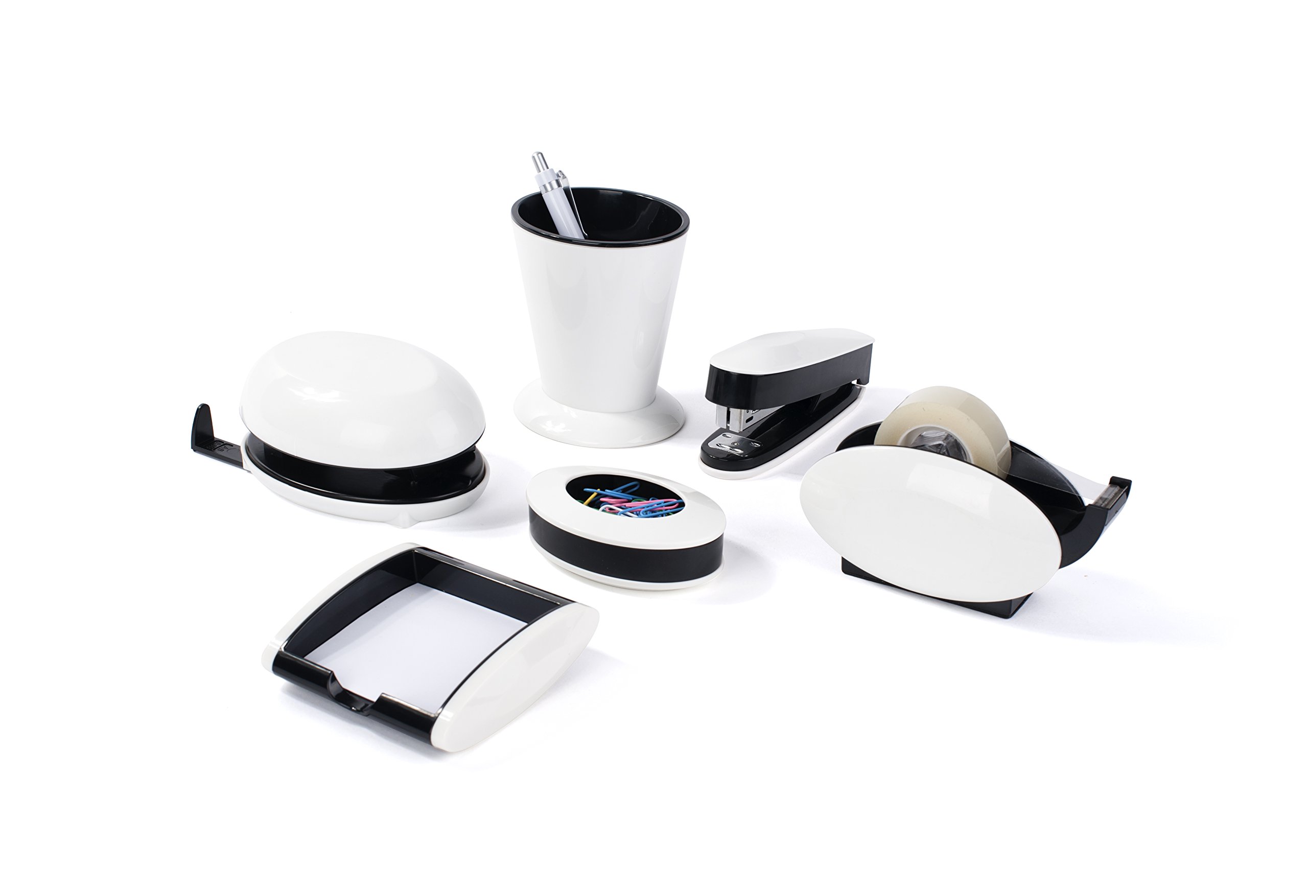 PAVO Premium Trendy Office Set - Black/White