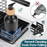 Sinnsally Kitchen Sink Tidy Caddy Storage Organizer with Drip Tray view 5