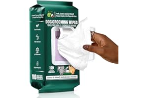 ATIFBOP Dog Paws Wipes, Hypoallergenic Pet Grooming Wipes Natural and Gental, 100 Wipes for Cleaning & Grooming Moisturizing Coconut