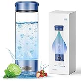 Hydrogen Water Bottle, Portable Hydrogen Water Bottle Generator, 1500 PPB Smart Hydrogen Water Machine with SPE/PEM Tech, Rechargeable Ionizer Machine for Home, Travel & Office Fitness Drinking