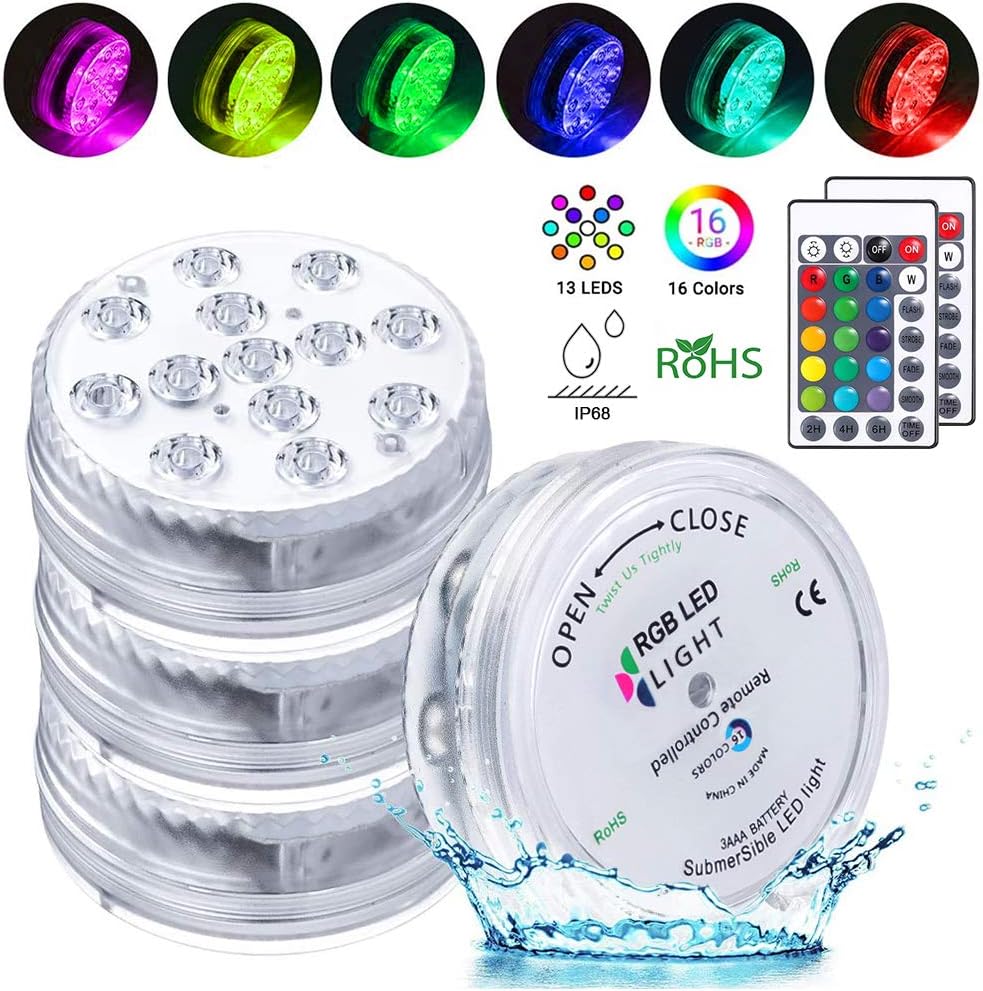 Hot Tub Lights, Pool Lights Underwater, Bath Spa Lights, Waterproof