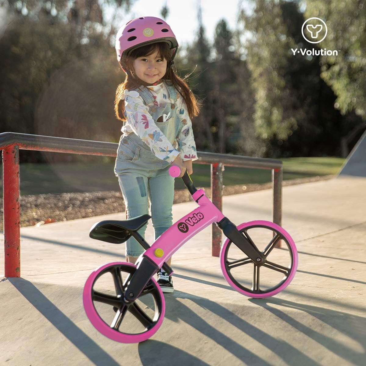 Yvolution Y Velo Toddler Balance Bike | 9", 12" No-Pedal Learning Bike for Kids Age 18 Months to 5 Years: Sports & Outdoors