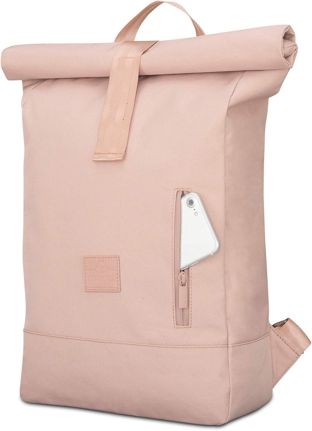 Johnny Urban Roll Top Backpack Women & Men Pink, Robin Medium, Durable Rolltop Daypack, Casual Rucksack Day Bag - Image 3