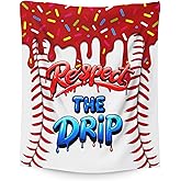 Kids Blanket for Gift Baseball Blankets for Girls 3-5 Gifts for Birthday Daughter on Bed Sofa, Cozy 50 x 40 Inches Ice Cream Baseball Flannel Throws for Living Room Garden