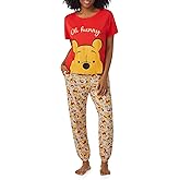 Richard Leeds International Womens Pajama Sets Disney | Hello Kitty |Snoopy Soft Stretch 2 Piece Jogger Lounge Sets for Women