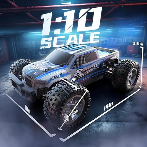 DEERC 9200E Large Hobby RC Cars, 48 KM/H 1:10 Scale Fast High