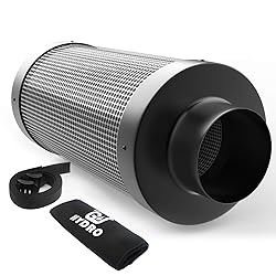 G HYDRO 6in Carbon Filter for 100% Air Filtration