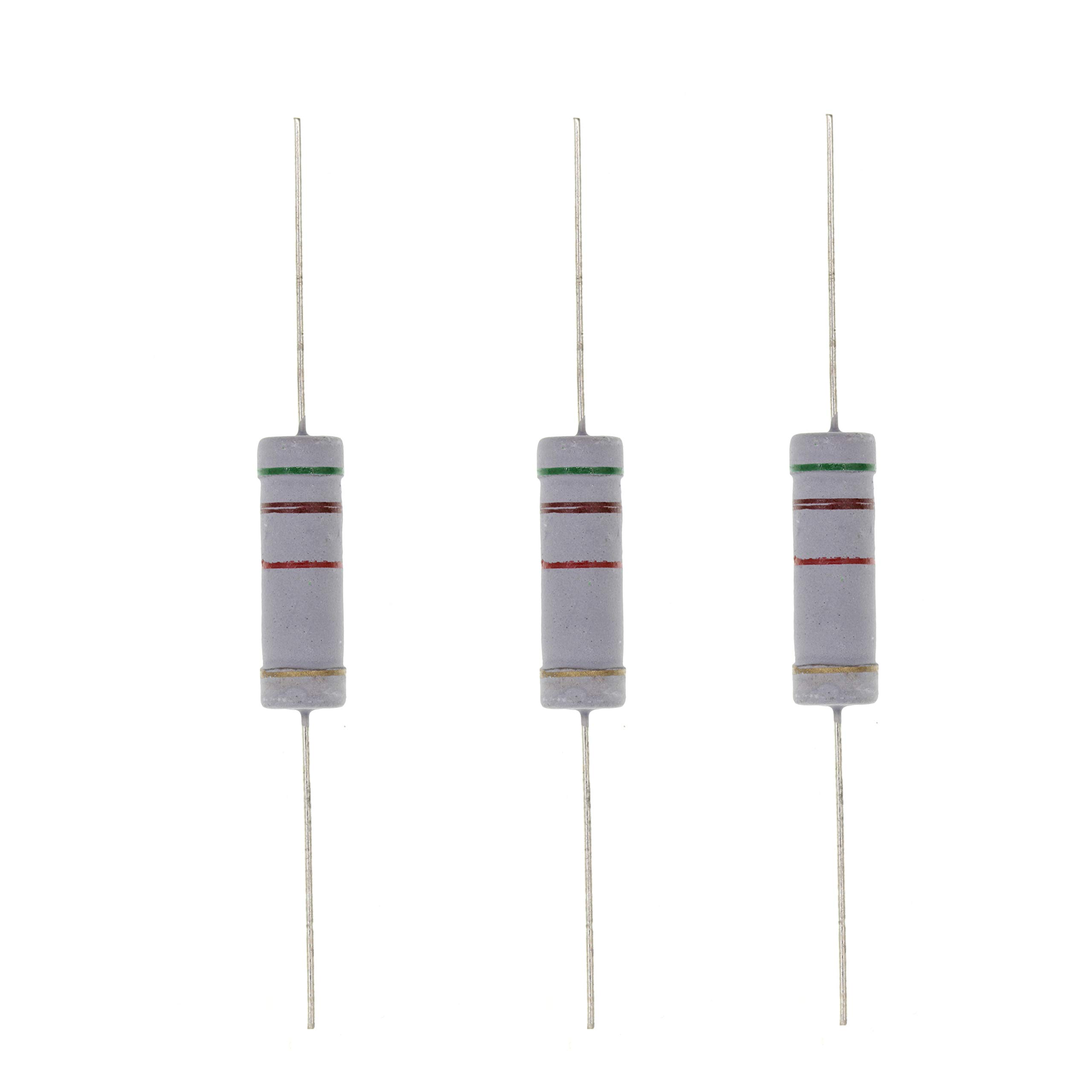 HUABAN 10PCS 5W 5 Watts 5K1 5K1 Ohm 5% Metal Oxide Film Resistor