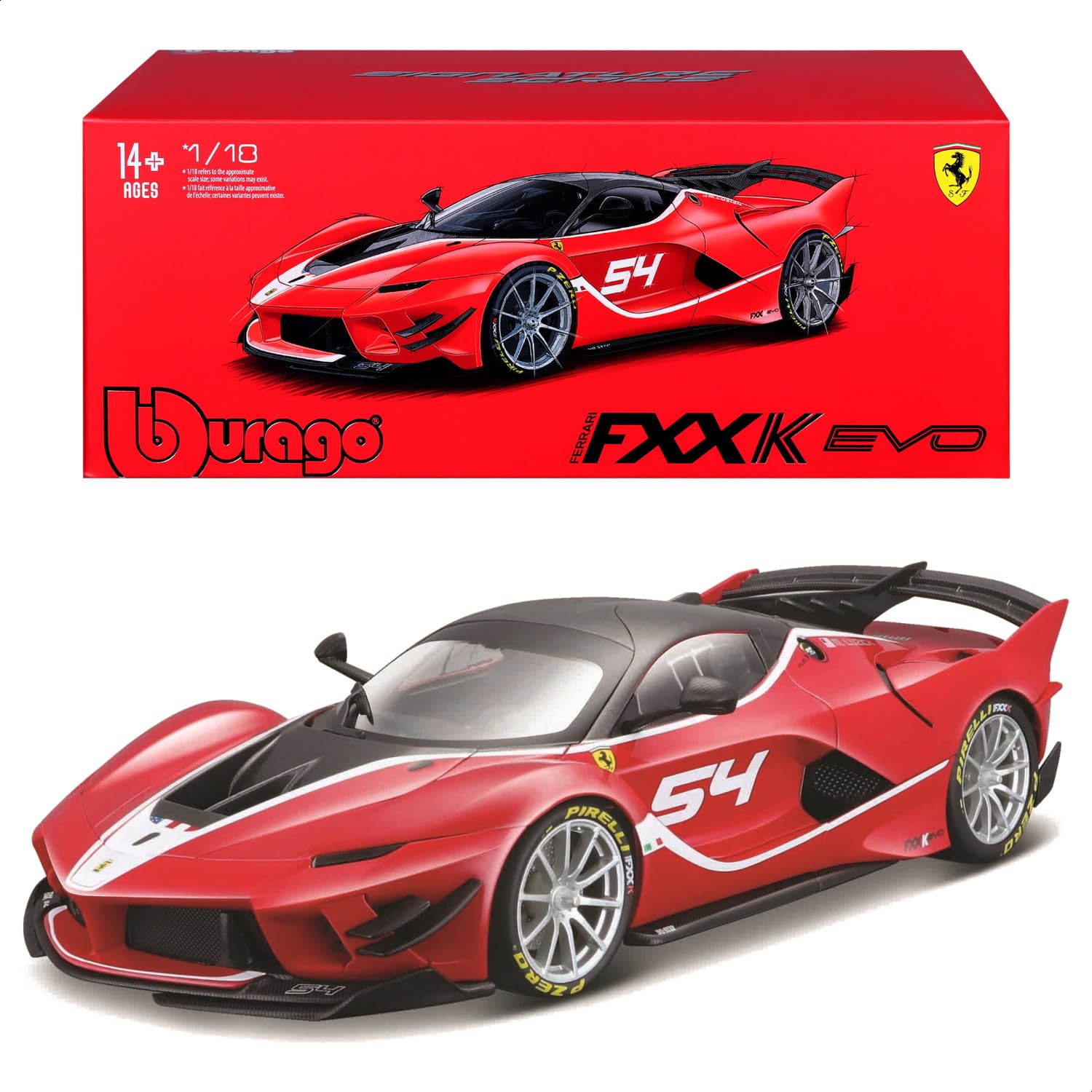 Bburago 15616908GY 1: 18 Ferrari FXX Evoluzione -Red