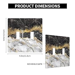 Marble Texture Modern Abstract Black White Gold