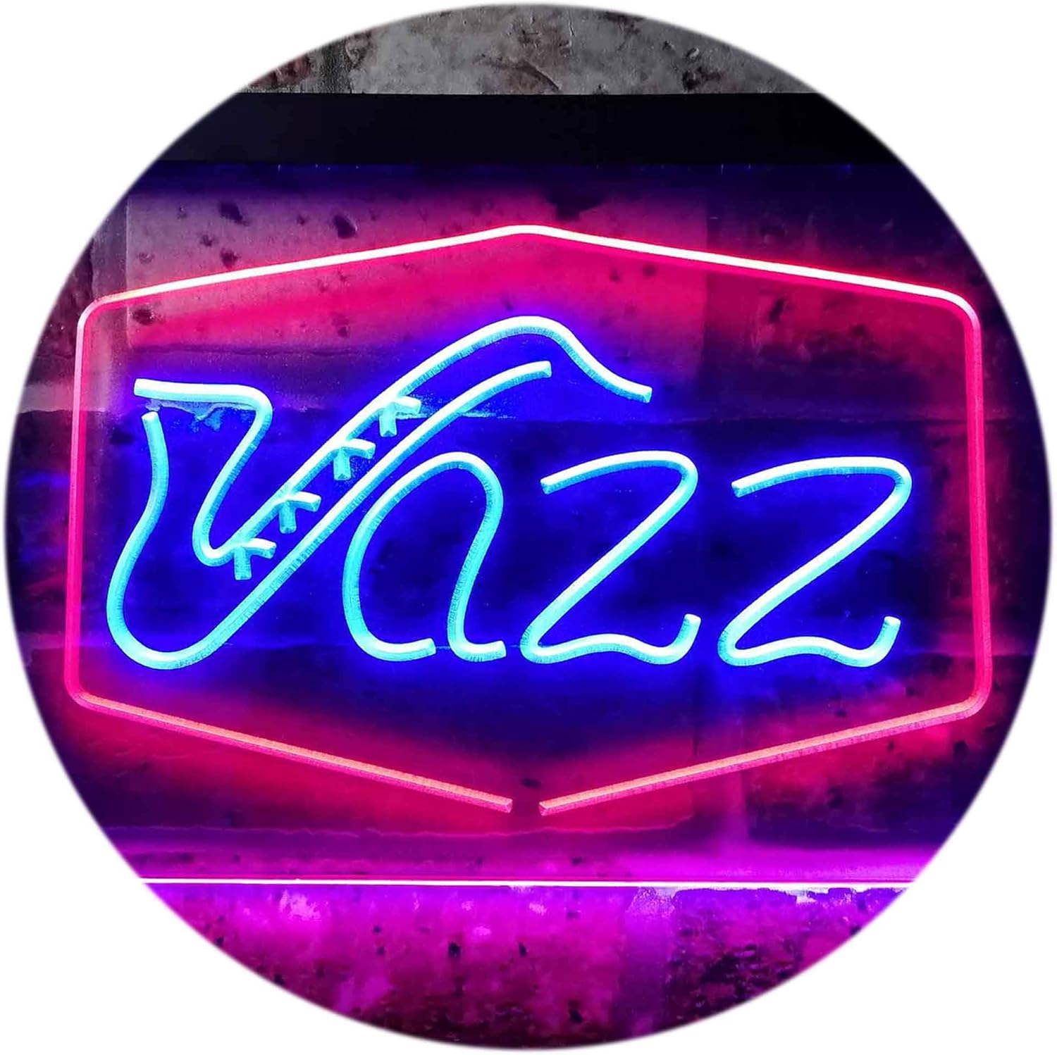 ADV PRO Jazz Lover Music Room Plaque Dual Color LED Barlicht Neonlicht