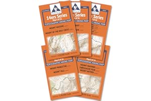OUTDOOR TRAIL MAPS Colorado 14ers Series Sawatch Range Map Pack
