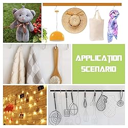 PHITUODA 100Pcs 1/2-Inch Cup Hooks Ceiling