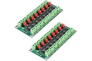 SHUTAO 2Pcs PC817 8 Channel Optocoupler Isolation Board 3.6-30V Driver Photoelectric Isolated Module Voltage Converter Adapter Module