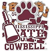 Desert Cactus Mississippi State University Sticker Bulldogs MSU Sticker Vinyl Decals Laptop Water Bottle Car Sheet T2 (Type 2-6)
