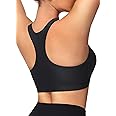 MIVEI Womens Sports Bra Swimsuit Top Bikini Tops - Swim Bra for Under Swim Shirt Racerback Removable Padded Quick Dry UPF50+