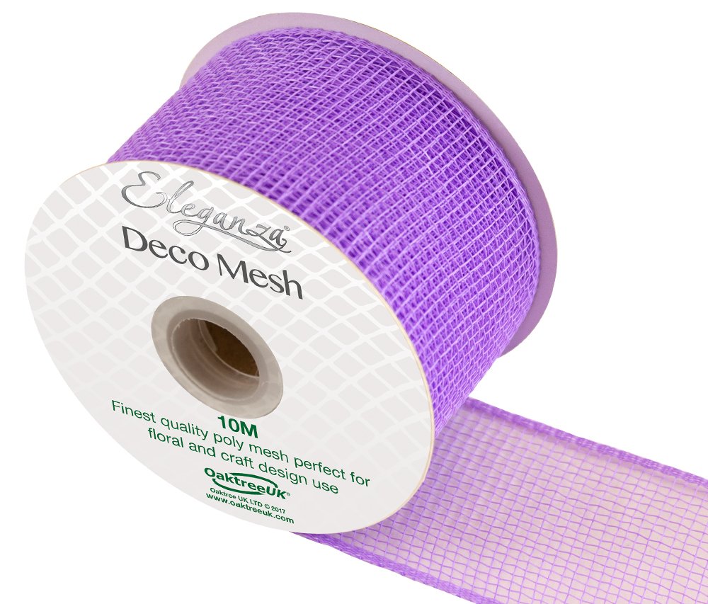 Eleganza DECO Mesh 63mm x 10m No.01, Lavender — image 1