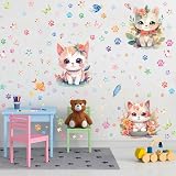 Tarklanda Glow in The Dark Stars Cat Butterfly Wall Decals Ceiling Set view 7