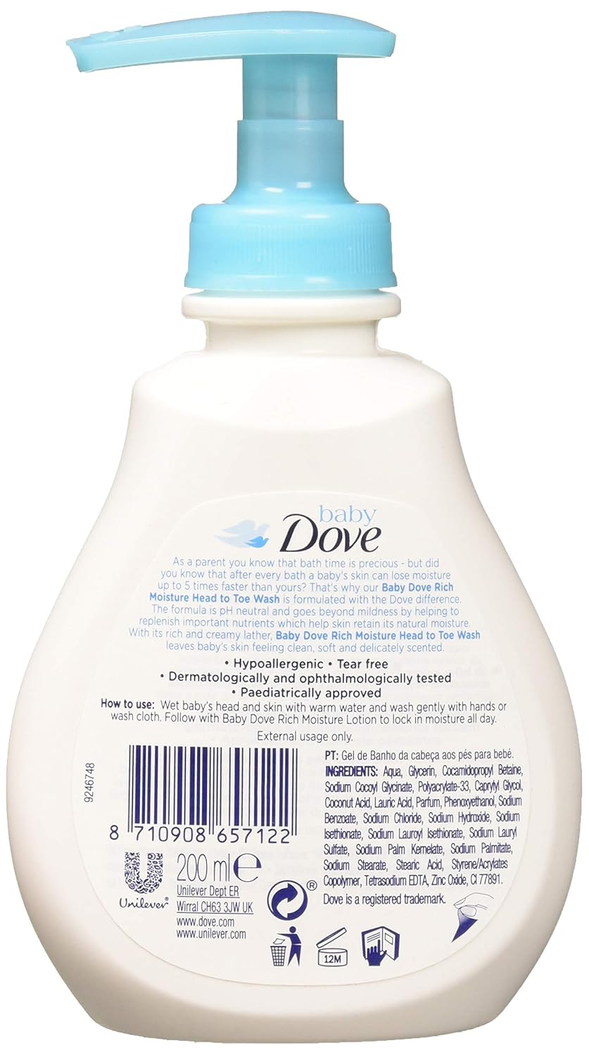 dove head to toe wash
