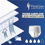 ViraCare 12 Adult Incontinence Pull Up Pants - Heavy Absorbent, Medium view 2
