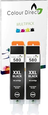 Colour Direct 2x Black PGI-580XXL Compatible Ink for Canon TR7550 TS Series view 1