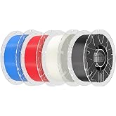 Creality Hyper PLA Filament 1.75mm, Multi‑Color, 4-Pack, 4KG | 30&ndash;600mm/s Printing, &plusmn;0.02mm Accuracy, RFID Recognition, Support CFS, Fits for K2 Series and Most 3D Printers