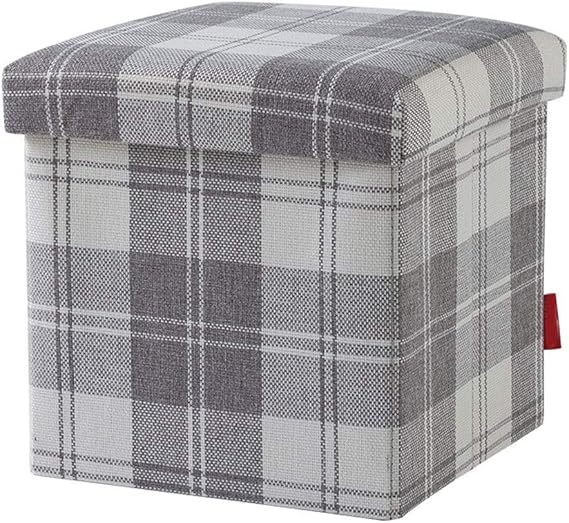 AOLI Simple otomana de almacenamiento del enrejado de tela Cambio de