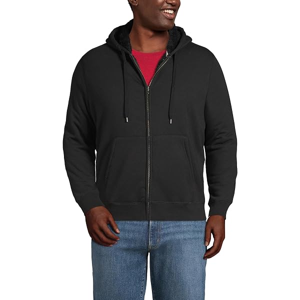 Lands' End Serious Sweats Sweat-shirt à col rond pour homme