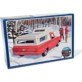 Skill 2 Model Kit 1963 F-100 Camper Pickup Truck 3-in-1 Kit 1/25 Scale Model by AMT AMT1412