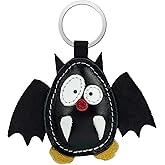Simaru Genuine Leather Animal-Shaped Keychain – Made in EU – Ideal for Christmas, Birthdays & Anniversaries