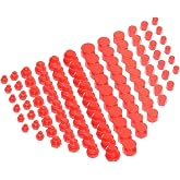 144 Pcs Plastic Caps and Plugs Kit for an-3 to AN-12 Fluid Lines Hoses | Automotive Cap and Plug Kit, AN Caps and Plugs
