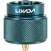 Lixada Camping Stove Adapter 1L Outdoor Propane Small Tank Input EN417 Lindal Valve Output