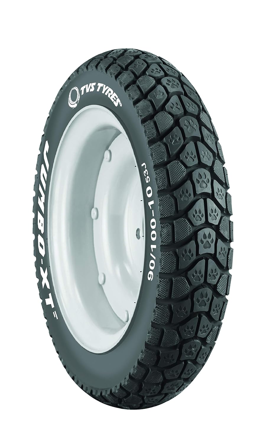 TVS Jumbo XT 90/10010 53J Tubeless Scooter Tyre, Rear Amazon.in Car