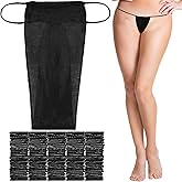 Geyoga 100 Pcs Disposable Thong Panties for Women, Nonwoven Disposable Underwear for Spa Spray Tanning Individually Pack