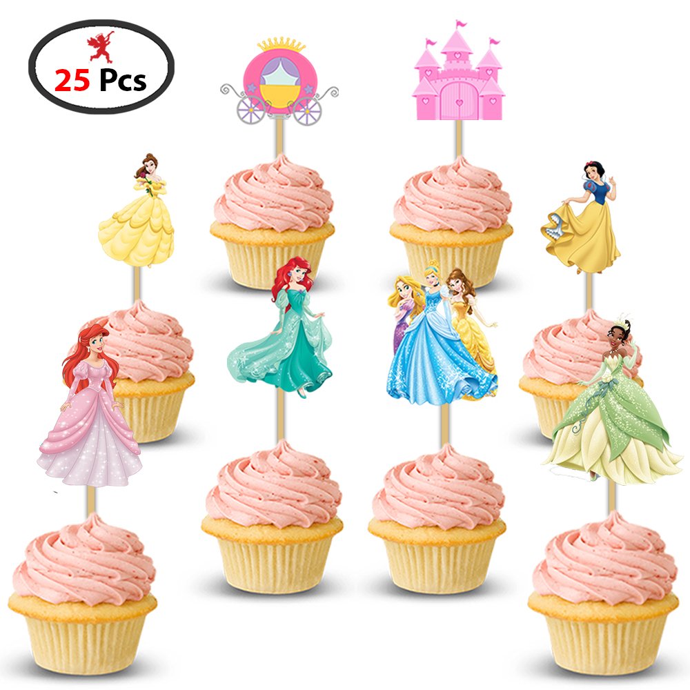 Princess Cup Cake Topper Set Of 25 Party Propz Online Party