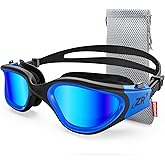ZIONOR Swim Goggles, Upgraded G1 Polarized Swimming Goggles Anti-Fog for Adult Men Women