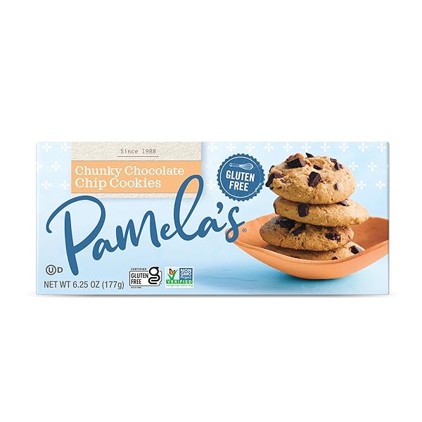 PAMELAS PRODUCTS CHUNKY CHOCOLATE CHIP COOKIES, 6.25 OZ
