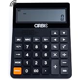 Talking Desktop Calculator &ndash; Loud, Clear Voice with Large Dual-Line Display &amp; Big Buttons for Visually impaired or Blind (Black)