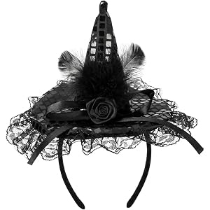 PARTY TELLER Ghost Witch Hat Headband