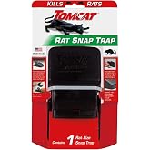 Tomcat Rat Snap Trap, 1 Rat Size Trap | Indoor Rat Traps, Reusable Rat Trap with Removable Bait Cup