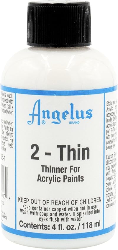 Angelus Paint 2-Thin 4 oz – Leather Acrylic Medium for Airbrushing