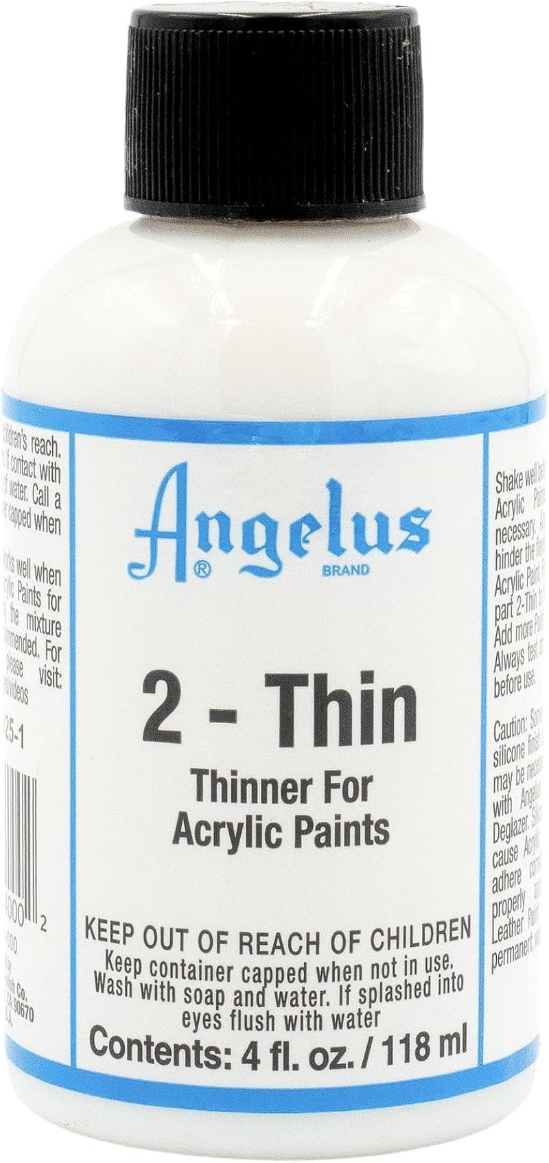 Angelus Paint 2-Thin 4 oz – Leather Acrylic Medium for Airbrushing